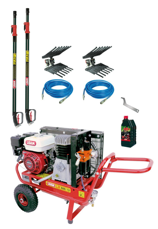 KIT RACCOLTA OLIVE LISAM LM500/10 ABBACCHIATORE V8 MAGNESIUM 2 OPERATORI