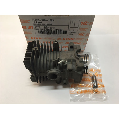 1137 020 1203 Cilindro e Pistone 37mm ORIGINALE STIHL MS192T  MS192TC  MS192T-Z