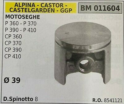 8541121 PISTONE MOTOSEGA ALPINA CASTELGARDEN CASTOR 360 370 390 410 Ø 39 mm
