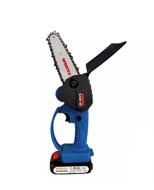 POTATORE MANUALE A BATTERIA WORTEX SAW60 BARRA 9cm + 2 BATTERIE
