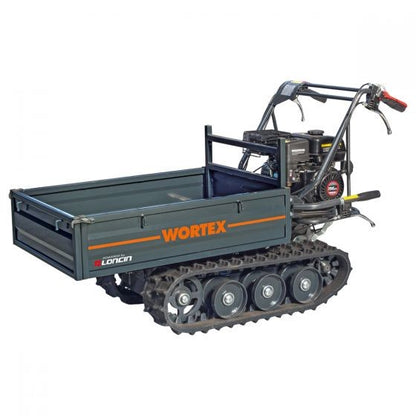 MOTOCARRIOLA CINGOLATA WORTEX SFL 300 MOTORE LONCIN G200 6,5HP 196cc BENZINA 300Kg
