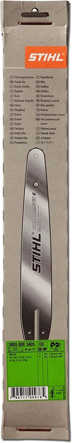 30050083403 BARRA LAMA SPRANGA STIHL ORIGINALE 25 CM di taglio MOTOSEGA MSA200 HT100 HT101 HT103 HT133