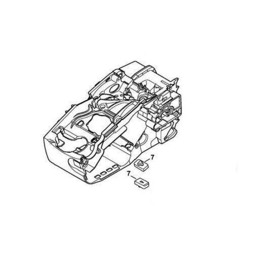 1137 020 3004 CARCASSA MOTORE COMPLETA ORIGINALE MOTOSEGA STIHL MS193T MS194T