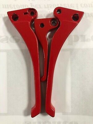 KIT LEVE IN ALLUMINIO ROSSE dal pieno PIAGGIO CIAO SI BRAVO BOXER vintage