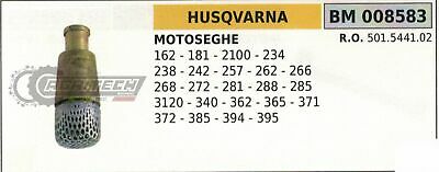 501544102 FILTRO OLIO MOTOSEGA HUSQVARNA 162 181 2100 234 238 242 257 262 266