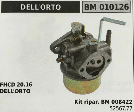 5256777 CARBURATORE COMPLETO A VASCHETTA DELL'ORTO FHCD 20.16
