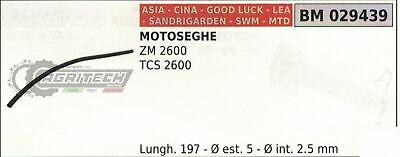 TUBO OLIO MOTOSEGA CINESE SANDRIGARDEN MTD SWM ZM2600 TCS2600 196mm