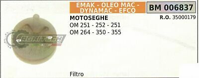35000179 FILTRO OLIO COMPLETO MOTOSEGA OLEOMAC 251 252 264 350 355