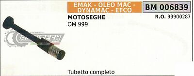 99900287 TUBETTO OLIO COMPLETO DI FILTRO MOTOSEGA OLEOMAC 999