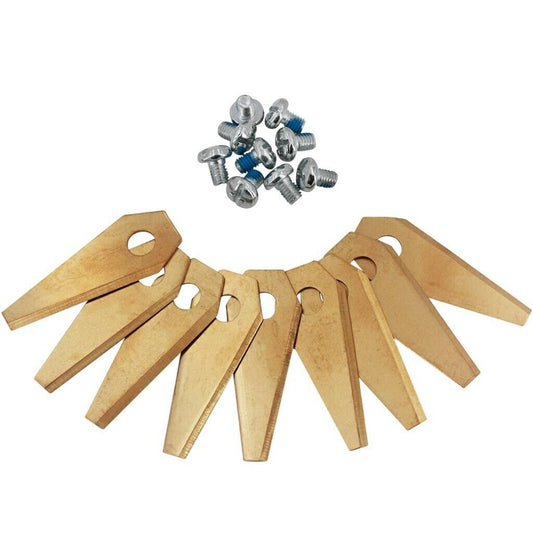 F016800321 KIT 9 LAME IN TITANIO PER ROBOT RASAERBA BOSCH Indego