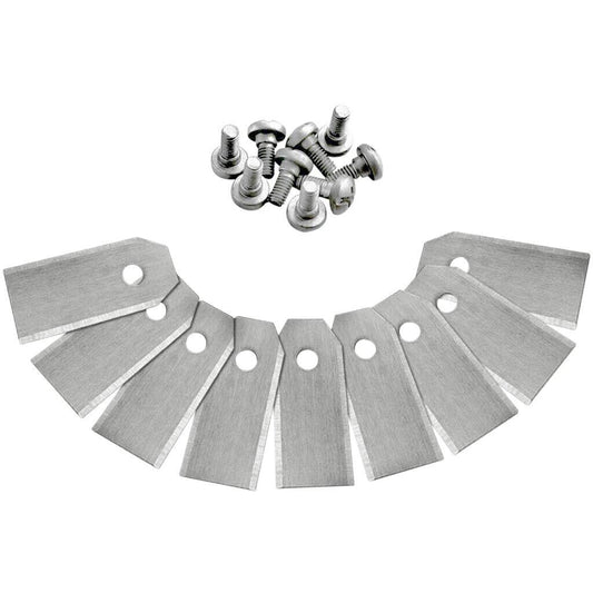 FO16800321 KIT 9 LAME IN ACCIAIO PER ROBOT RASAERBA MOWOX RM30 RM45 RM50 RM600