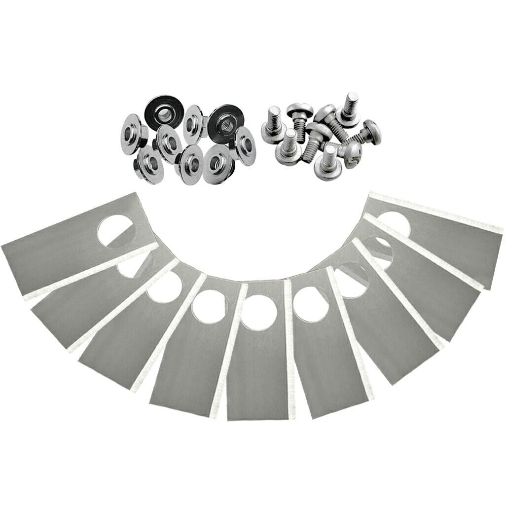 5132003744  KIT 9 LAME IN ACCIAIO PER ROBOT RASAERBA Ryobi Roboyagi