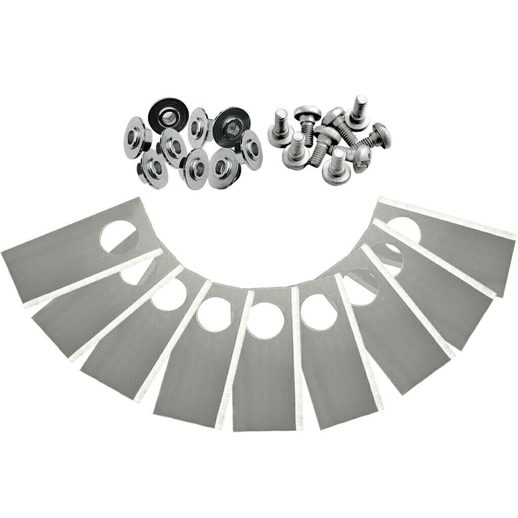 KIT 9 LAME IN ACCIAIO PER ROBOT RASAERBA YARDFORCE SA500ECO SC600ECO SA600H