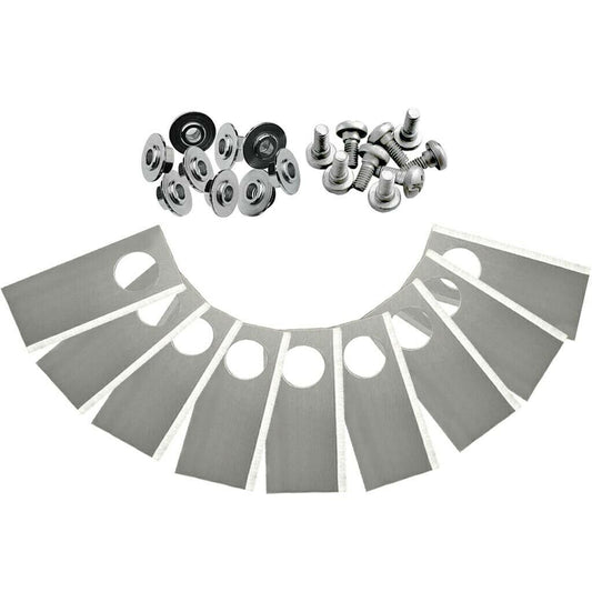 KIT 9 LAME IN ACCIAIO PER ROBOT RASAERBA YARDFORCE SA500ECO SC600ECO SA600H