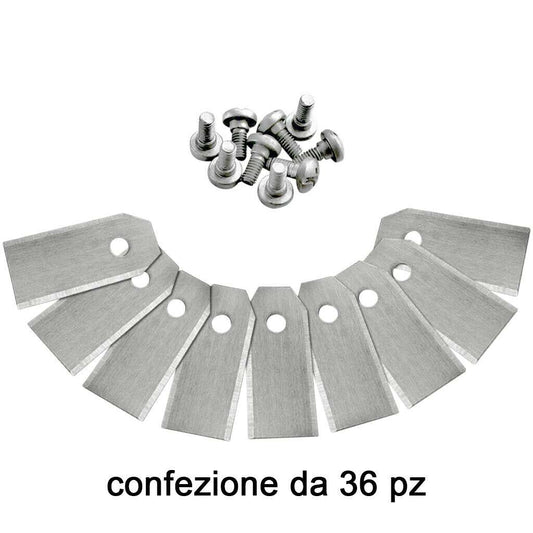577864603 KIT 36 LAME IN ACCIAIO PER ROBOT RASAERBA McCulloch Rob
