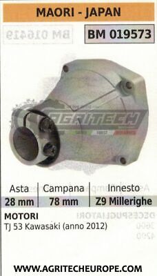 SUPPORTO CAMPANA FRIZIONE COMPLETO DECESPUGLIATORE KAWASAKI TJ53 ASTA MAORI