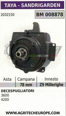 SUPPORTO CAMPANA FRIZIONE COMPLETO DECESPUGLIATORE SANDRIGARDEN TAYA 3600 4200