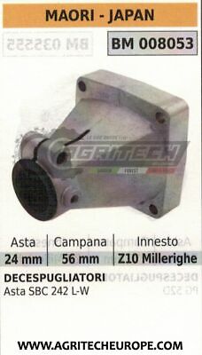 SUPPORTO CAMPANA FRIZIONE COMPLETO DECESPUGLIATORE MAORI ASTA SBC 242L 242W