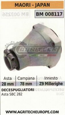 CARTER CAMPANA FRIZIONE COMPLETO DECESPUGLIATORE MAORI ASTA SBC282 Ø28