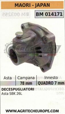 SUPPORTO CAMPANA FRIZIONE COMPLETO DECESPUGLIATORE MAORI ASTA SBK 26L