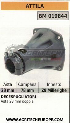 CAMPANA FRIZIONE COMPLETA DECESPUGLIATORE ATTILA ASTA 28mm CAMPANA Ø78