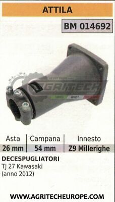 CAMPANA FRIZIONE COMPLETA DECESPUGLIATORE KAWASAKI TJ27 ASTA ATTILA DA Ø26