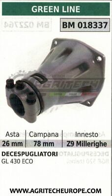 SUPPORTO CAMPANA FRIZIONE COMPLETO DECESPUGLIATORE GREENLINE GL430ECO ASTA Ø26