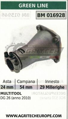 SUPPORTO CAMPANA FRIZIONE COMPLETO MULTITOOL GREENLINE DG26 ASTA Ø24