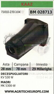 SUPPORTO CAMPANA FRIZIONE COMPLETO DECESPUGLIATORE KAAZ KV530W ASTA Ø28