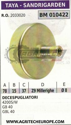 2033020 CAMPANA FRIZIONE DECESPUGLIATORE TAYA SANDRIGARDEN 4200 GB40 GBL40 Ø78