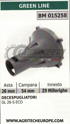 SUPPORTO CAMPANA FRIZIONE COMPLETA DECESPUGLIATORE GREENLINNE GL26S ECO ASTA Ø26
