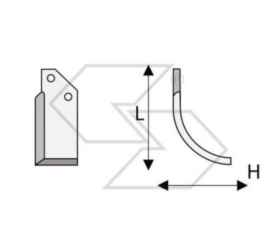 20 x ZAPPETTE ZAPPE FRESA MURATORI MB-MS 3P H150 L168 PIATTO 70x7 FORI INT 46