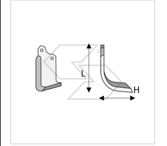 20 x ZAPPETTE ZAPPE FRESA MASCHIO NC H130 L210 PIATTO 80x7 FORI INTER 56