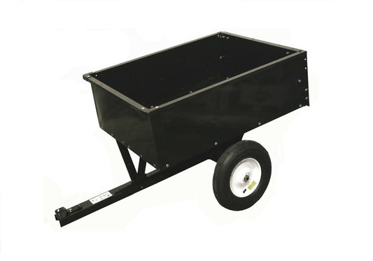 Carrello ribaltabile per trattorino in metallo, dimensioni 125x85x32 cm