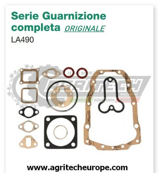 SERIE GUARNIZIONE COMPLETA ORIGINALE MOTORE LOMBARDINI LA 400 490 LA400