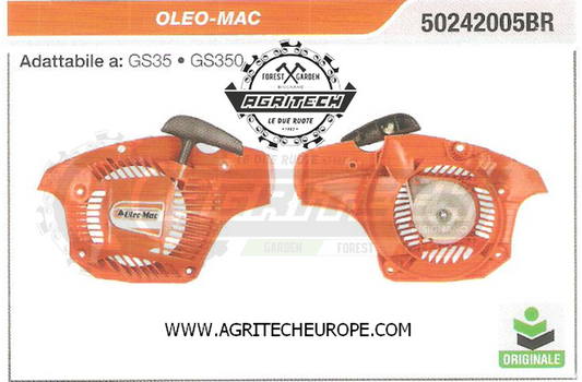 50242005BR CARTER AVVIAMENTO COMPLETO MOTOSEGA OLEO MAC GS35 GS350