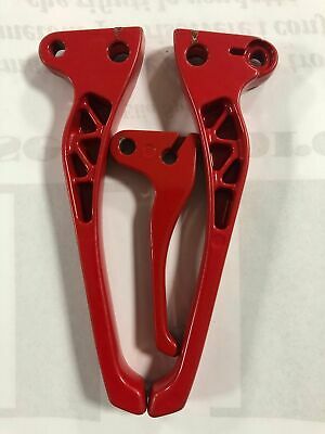 KIT LEVE IN ALLUMINIO ROSSE dal pieno PIAGGIO CIAO SI BRAVO BOXER vintage