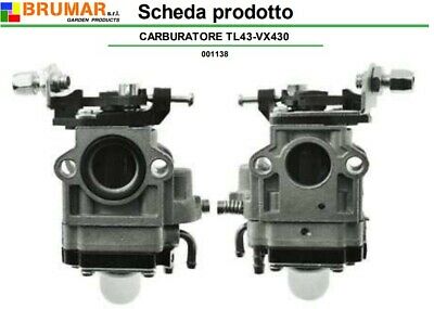 KK23002AA CARBURATORE DECESPUGLIATORE LIDL FLORABEST MULTITOOL 4in1