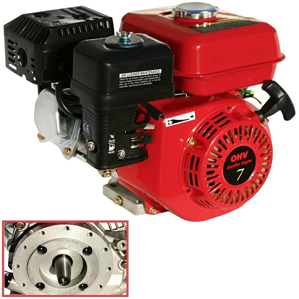 MOTORE COMPLETO LAUNTOP 7HP Flangia Lombardini, Albero Conico 23/18, 208cc