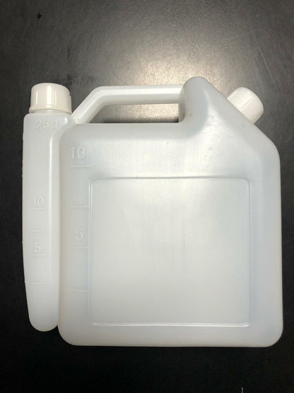TANICA bidone contenitore PER MISCELA AL 2% O 4% DA 1LITRO benzina carburante