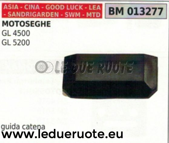 GUIDA CATENA CARTER FRENO MOTOSEGA ZENOAH GL 4500 5200