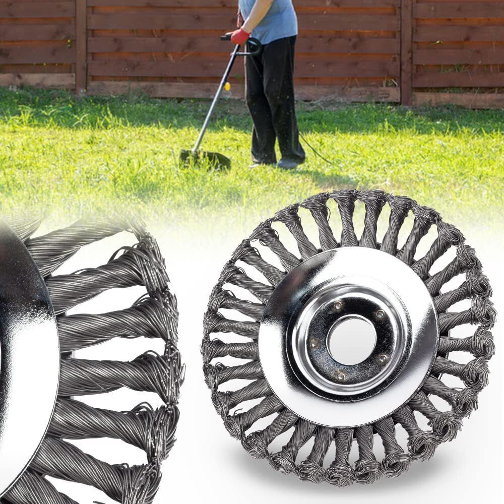 SPAZZOLA UNIVERSALE ACCIAIO DECESPUGLIATORE 15cm Erbacce, Incrostazioni e Sporco