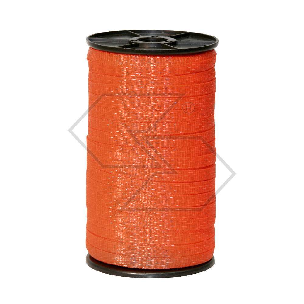 NASTRO ARANCIO PER RECINTO ELETTRICO CORDA PASCOLO 200m 10mm 4 conduttori