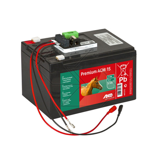 BATTERIA PER ELETTRIFICATORE RECINTO ELETTRICO 12V 15Ah + alimentatore 220V