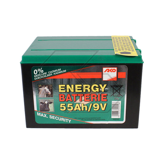 BATTERIA PER ELETTRIFICATORE RECINTO ELETTRICO 9V 55Ah 165x113x113