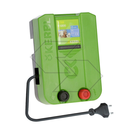 ELETTRIFICATORE PER RECINTO ELETTRICO Kerbl Titan N 6800 220V 130KM ALTA POTENZA
