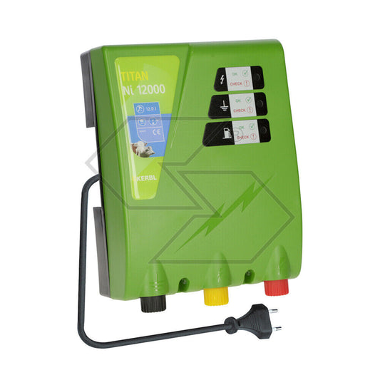 ELETTRIFICATORE PER RECINTO ELETTRICO Kerbl Titan Ni 12000 ALTA POTENZA 230KM