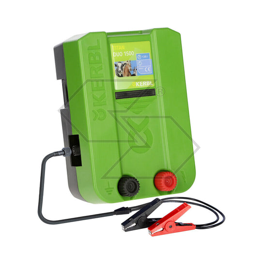 ELETTRIFICATORE PER RECINTO ELETTRICO Kerbl Titan Duo 1500 12V/220V PROFESSIONAL