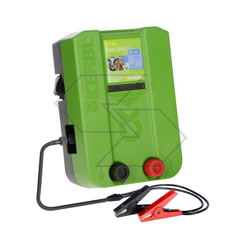 ELETTRIFICATORE PER RECINTO ELETTRICO A BATTERIA O CORRENTE 12V/220V Kerbl Titan