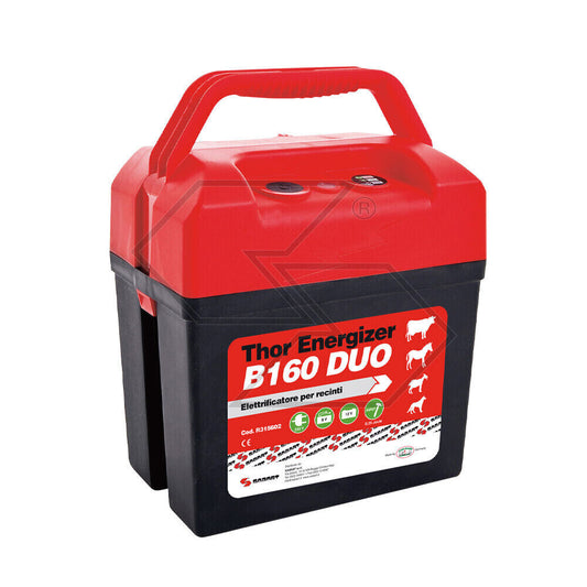 ELETTRIFICATORE PER RECINTO ELETTRICO A BATTERIA 9V/12V  THOR ENERG B160 DUO